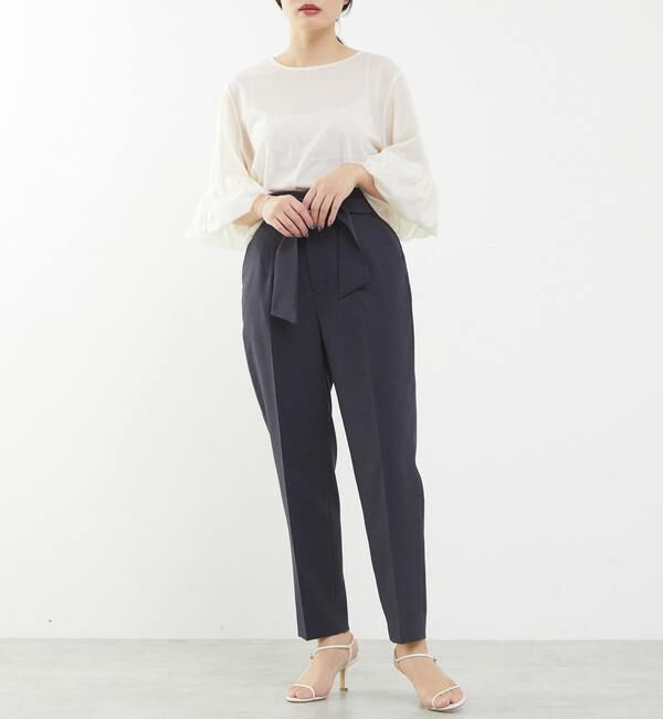 TIARA「フリルトリミングチュールブラウス 」|Tシャツ・カットソー|