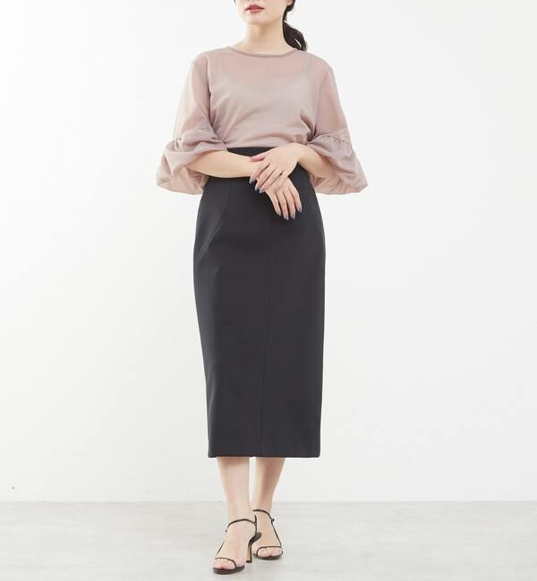 TIARA「フリルトリミングチュールブラウス 」|Tシャツ・カットソー|