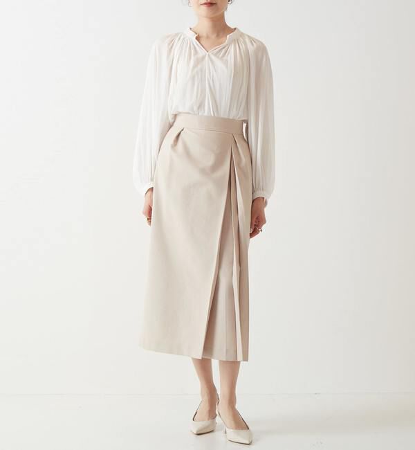 Liesse「巻きタックスカート」|スカート|