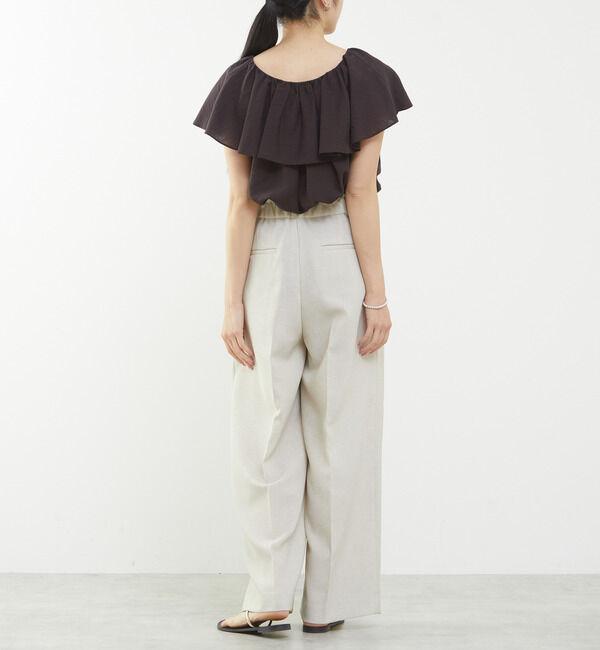 Liesse「フリルカラーブラウス」|シャツ・ブラウス|