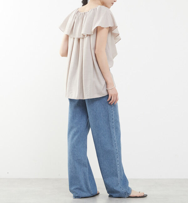 Liesse「フリルカラーブラウス」|シャツ・ブラウス|