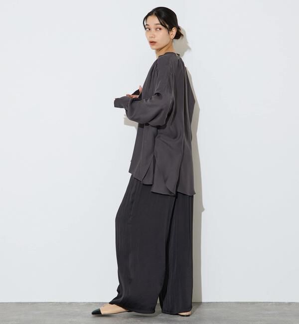 Liesse「ギャザーオーバーブラウス」|シャツ・ブラウス|