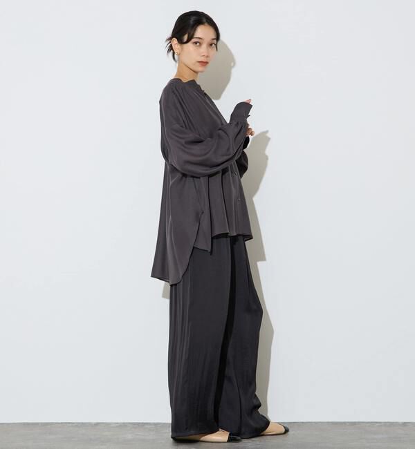 Liesse「ギャザーオーバーブラウス」|シャツ・ブラウス|