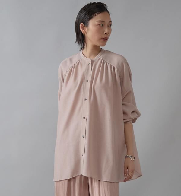 Liesse「ギャザーオーバーブラウス」|シャツ・ブラウス|