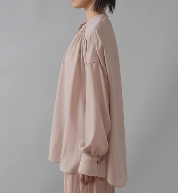 Liesse「ギャザーオーバーブラウス」|シャツ・ブラウス|