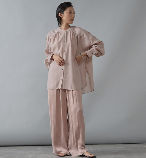 Liesse「ギャザーオーバーブラウス」|シャツ・ブラウス|