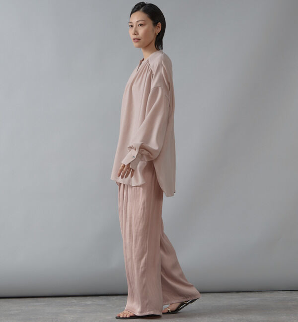 Liesse「ギャザーオーバーブラウス」|シャツ・ブラウス|