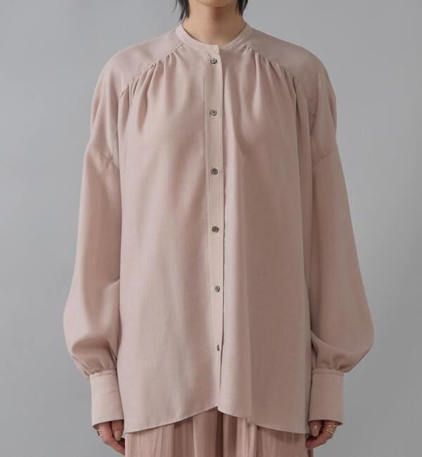 Liesse「ギャザーオーバーブラウス」|シャツ・ブラウス|