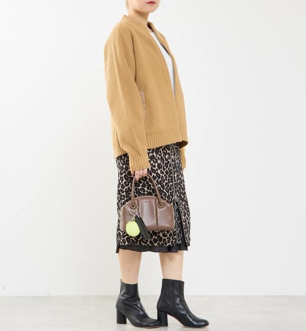 Soffitto「バルキージップ付ニット」|カーディガン|