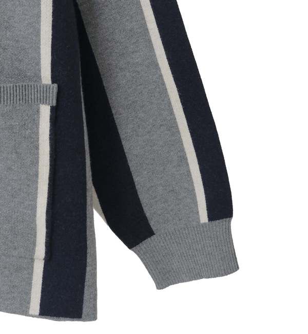 SOFFITTO「ストライプジャガードカーディガン」|カーディガン|