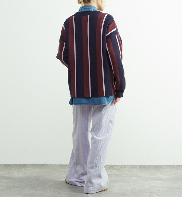 SOFFITTO「ストライプジャガードカーディガン」|カーディガン|