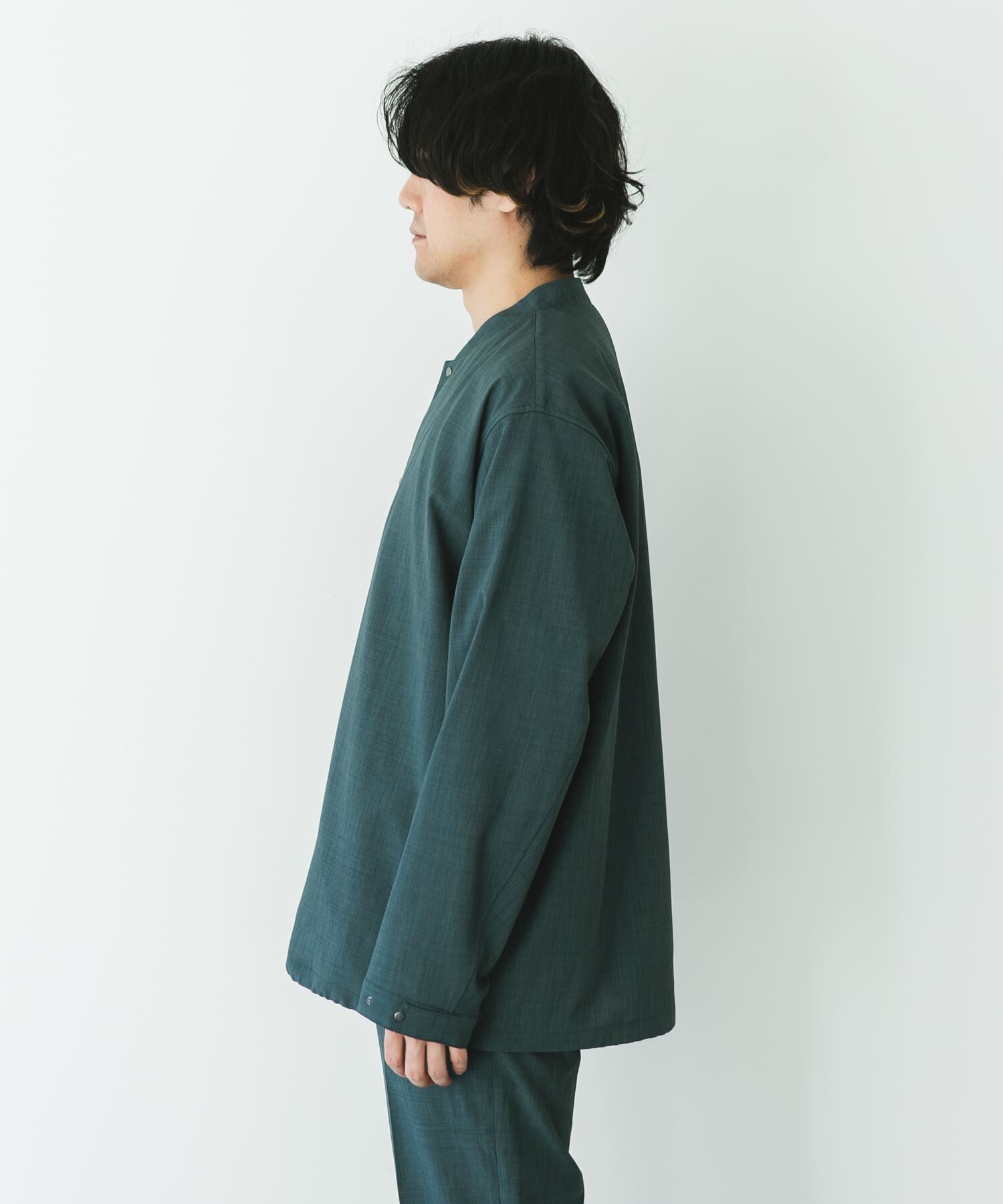 URBAN RESEARCH DOORS「『UR TECH DRYLUXE』『イージーケア/速乾/UVカット』ノーカラーブルゾン」|ブルゾン・スタジャン|