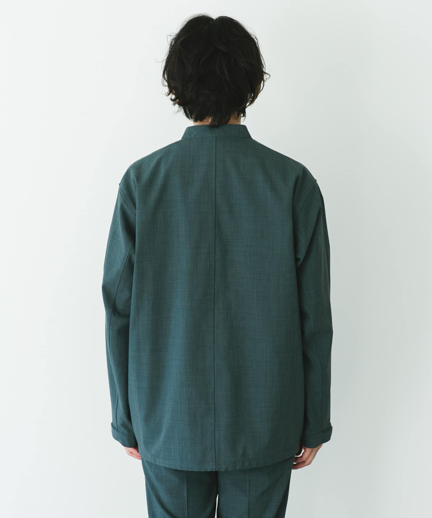 URBAN RESEARCH DOORS「『UR TECH DRYLUXE』『イージーケア/速乾/UVカット』ノーカラーブルゾン」|ブルゾン・スタジャン|