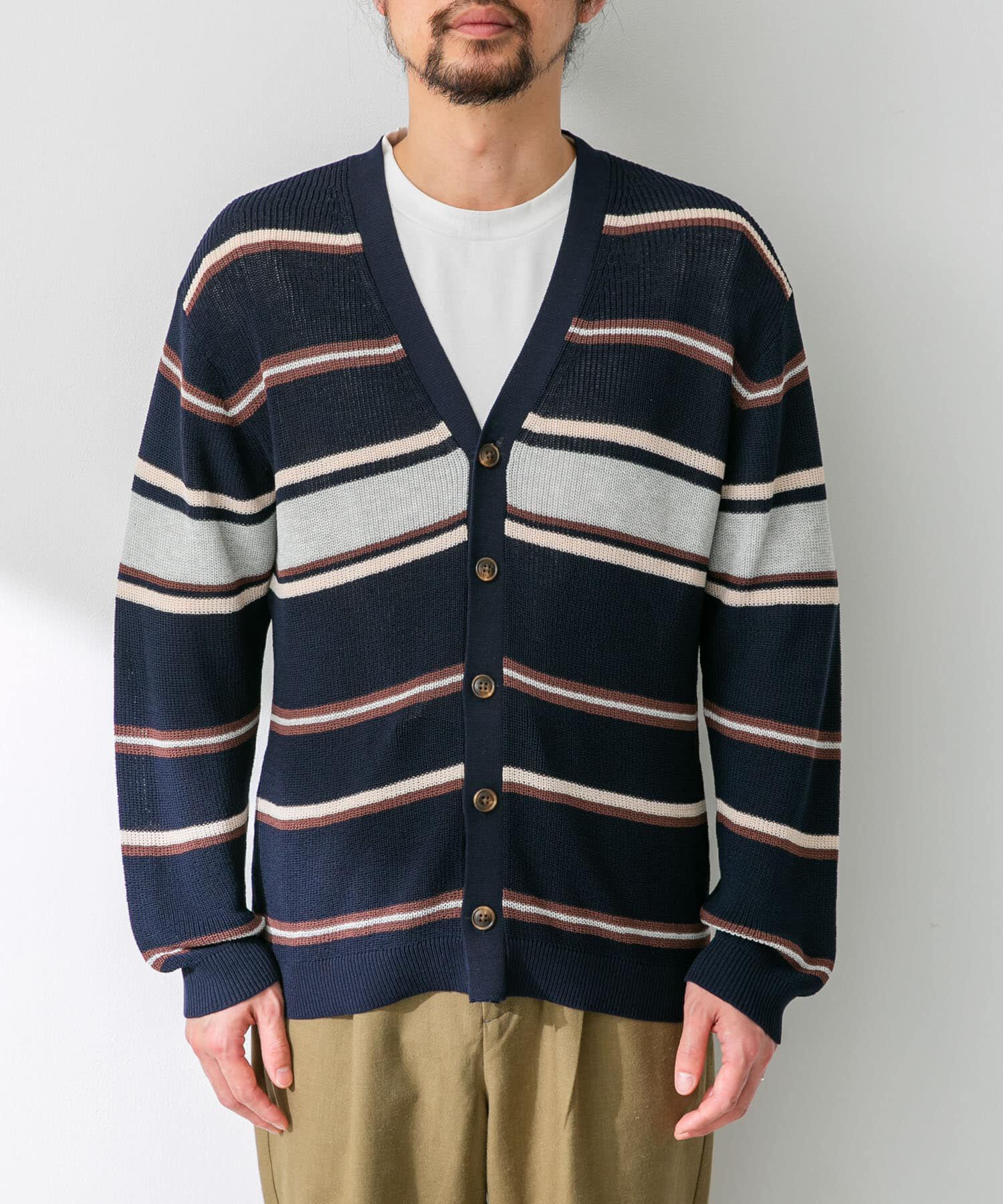 Sonny Label 「マルチボーダーニットカーディガン」|カーディガン|
