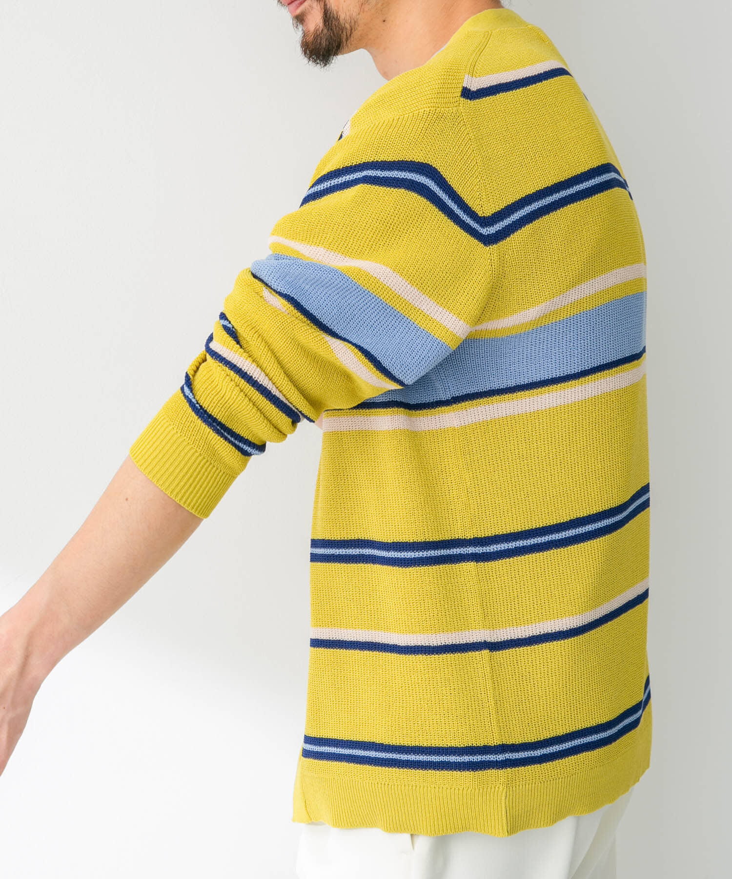 Sonny Label 「マルチボーダーニットカーディガン」|カーディガン|