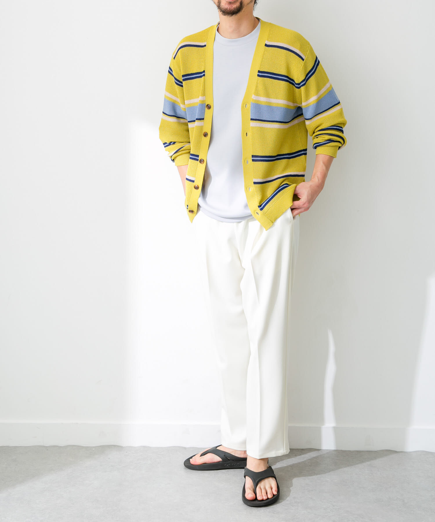 Sonny Label 「マルチボーダーニットカーディガン」|カーディガン|