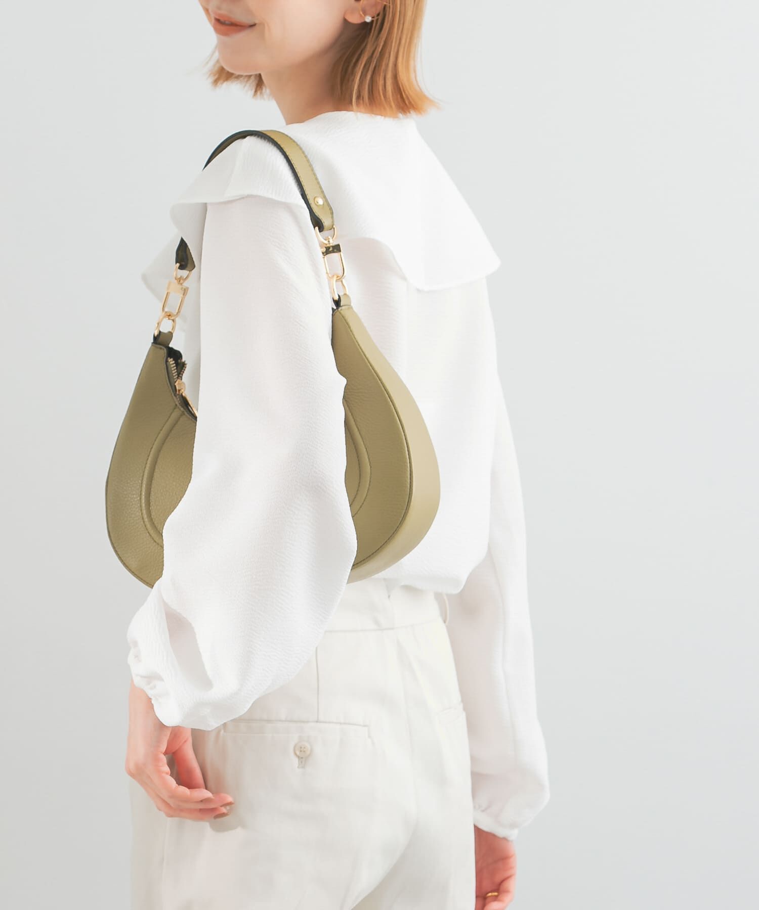 URBAN RESEARCH ROSSO「楊柳フリルブラウス」|シャツ・ブラウス|