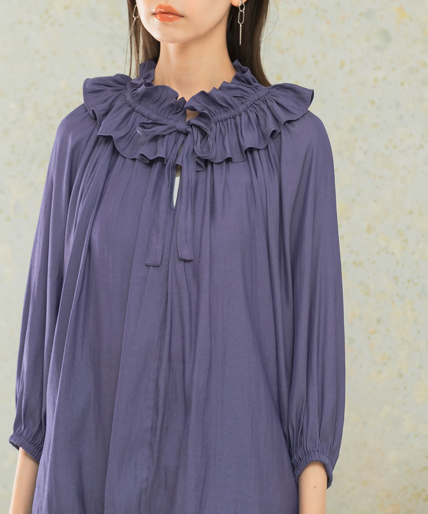 URBAN RESEARCH ROSSO「フリルギャザーブラウス」|シャツ・ブラウス|