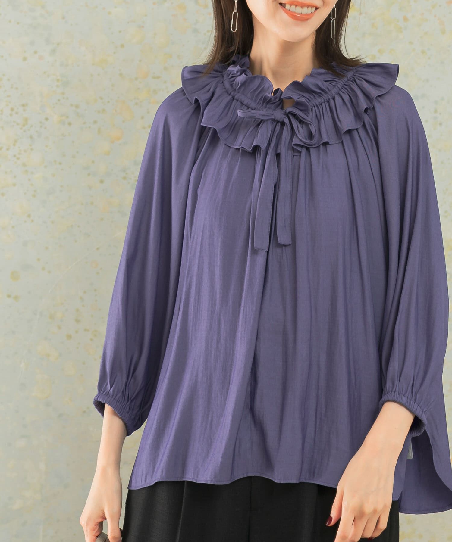 URBAN RESEARCH ROSSO「フリルギャザーブラウス」|シャツ・ブラウス|