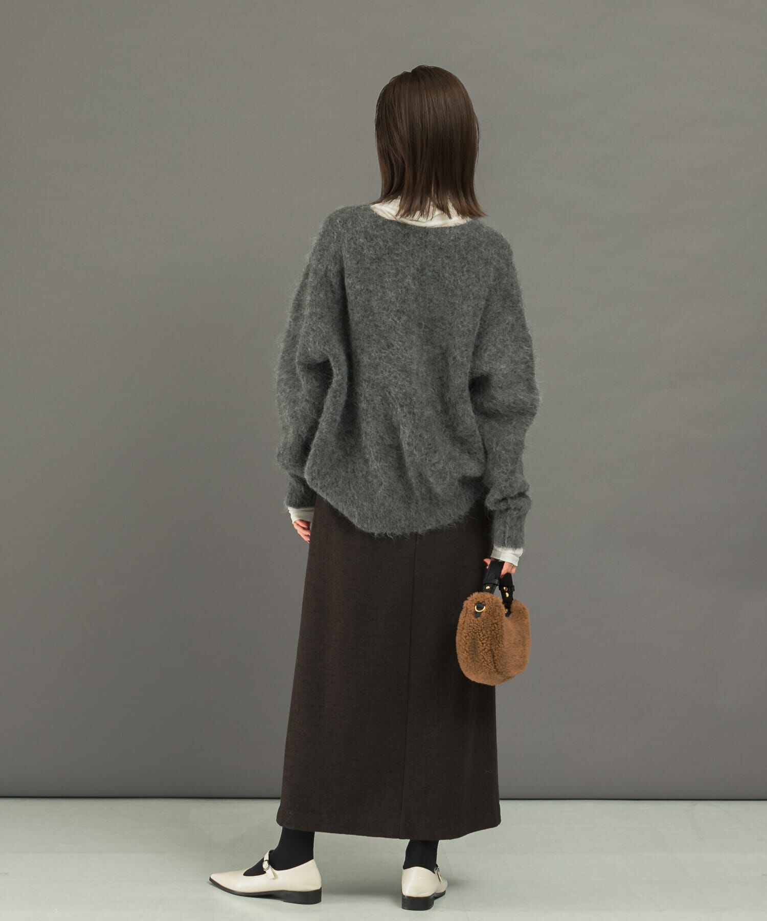 URBAN RESEARCH ROSSO「ウール混ブークレストレートスカート」|スカート|