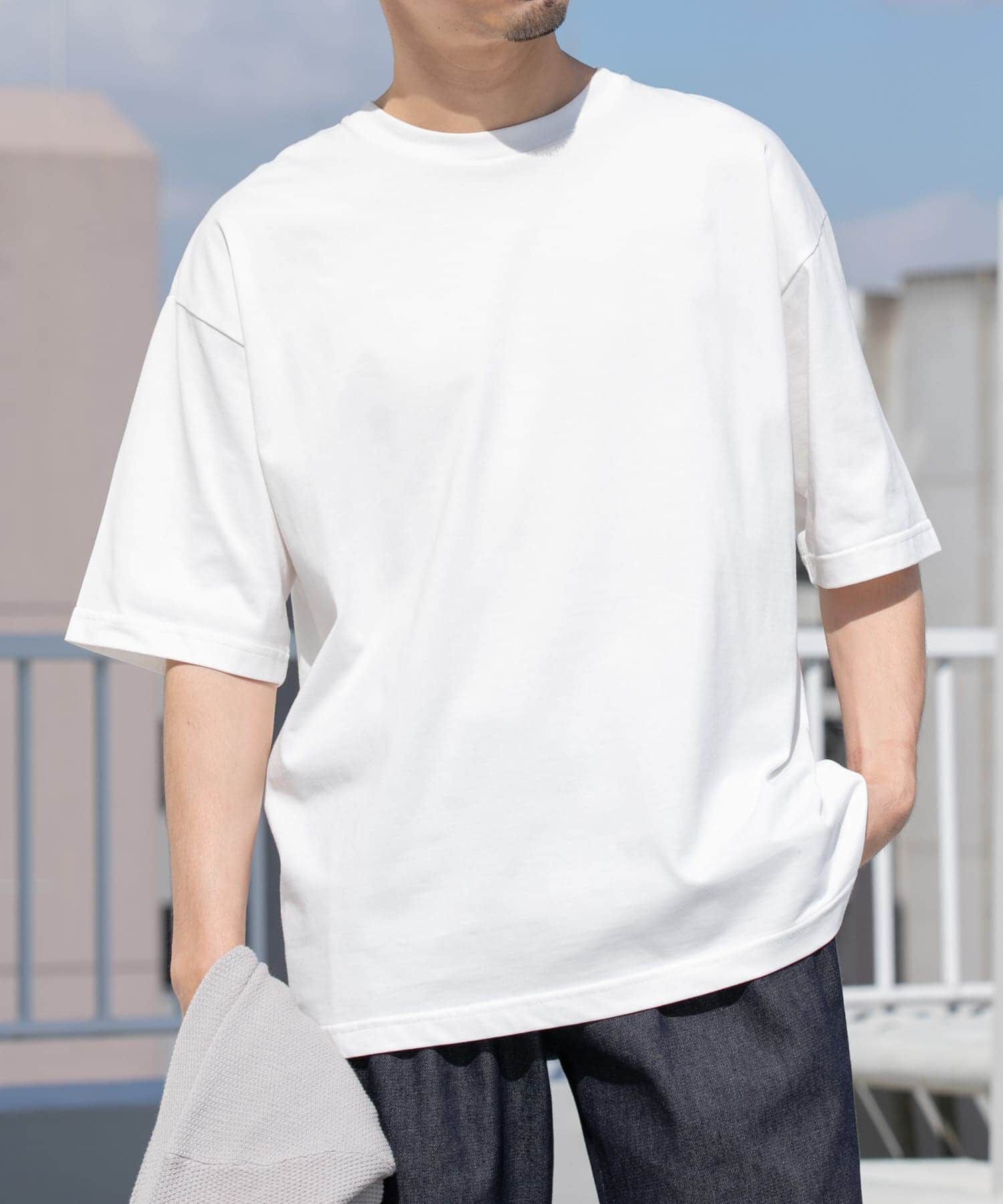 URBAN RESEARCH ROSSO「『接触冷感』『XLサイズあり』Cool TouchシルケットTシャツ」|Tシャツ・カットソー|ホワイト
