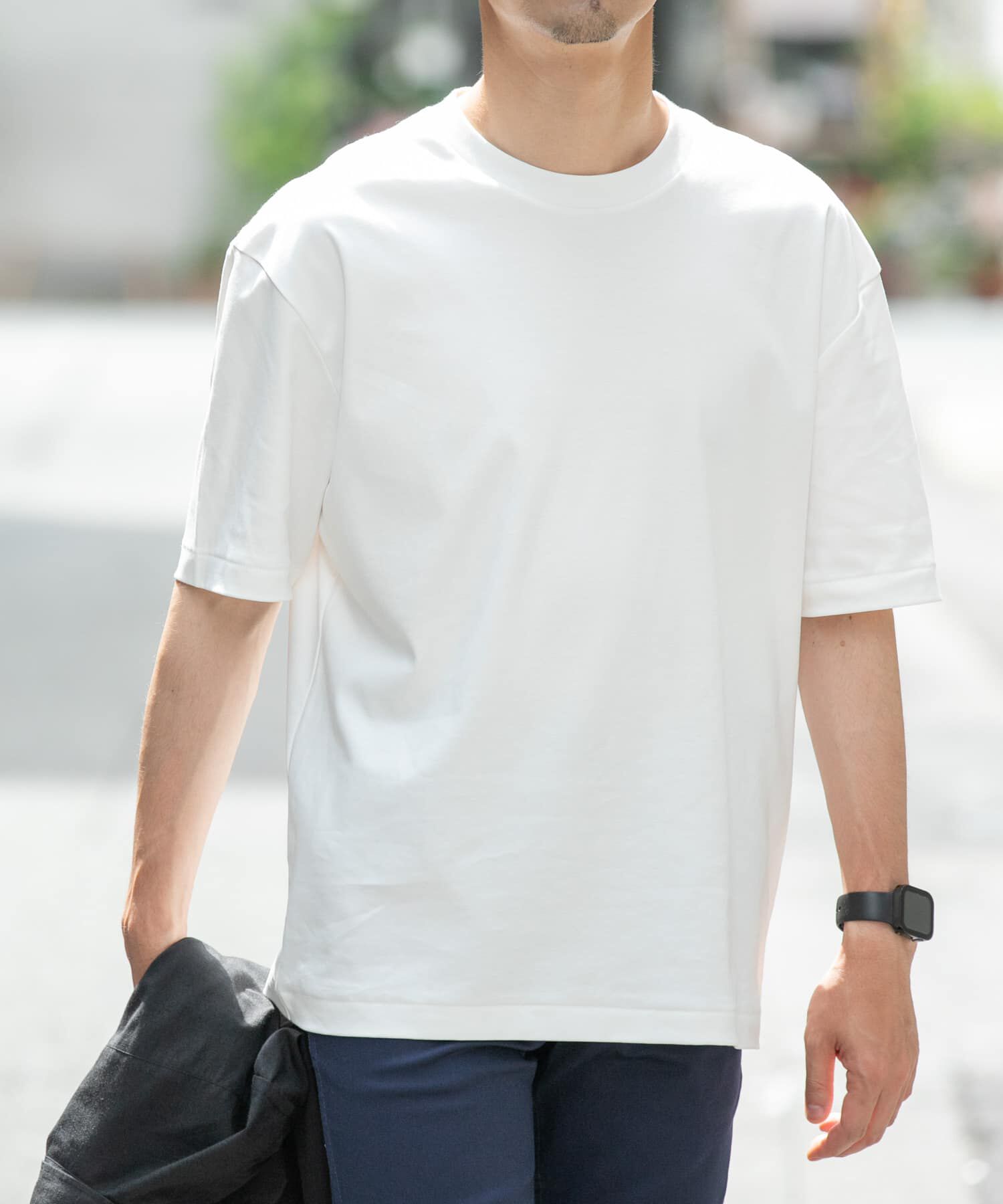 URBAN RESEARCH ROSSO「『XLサイズあり』『UR TECH』防汚加工 リラックスクルーネックTシャツ」|Tシャツ・カットソー|