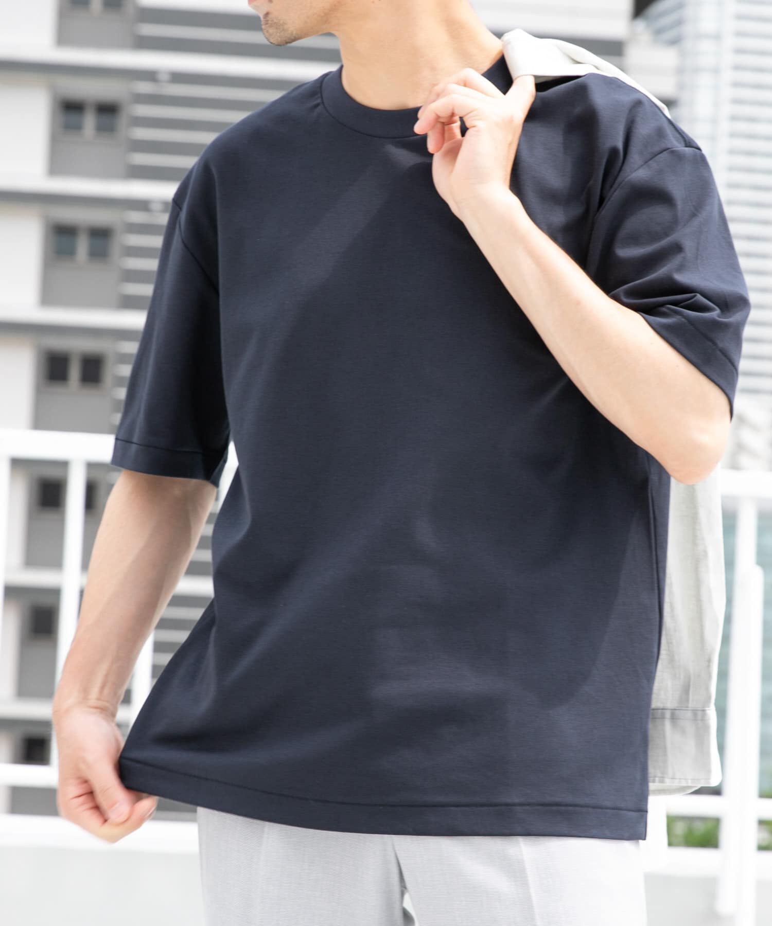 URBAN RESEARCH ROSSO「『XLサイズあり』『UR TECH』防汚加工 リラックスクルーネックTシャツ」|Tシャツ・カットソー|