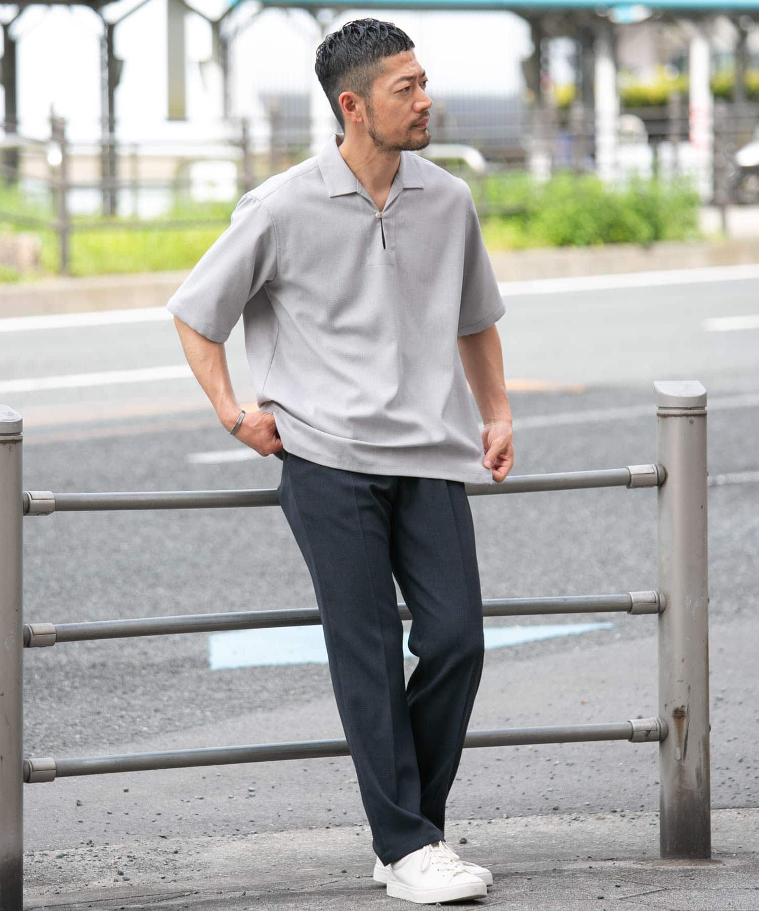 URBAN RESEARCH ROSSO「『WEB限定』『セットアップ対応』パナマ風スキッパーシャツ」|シャツ・ブラウス|