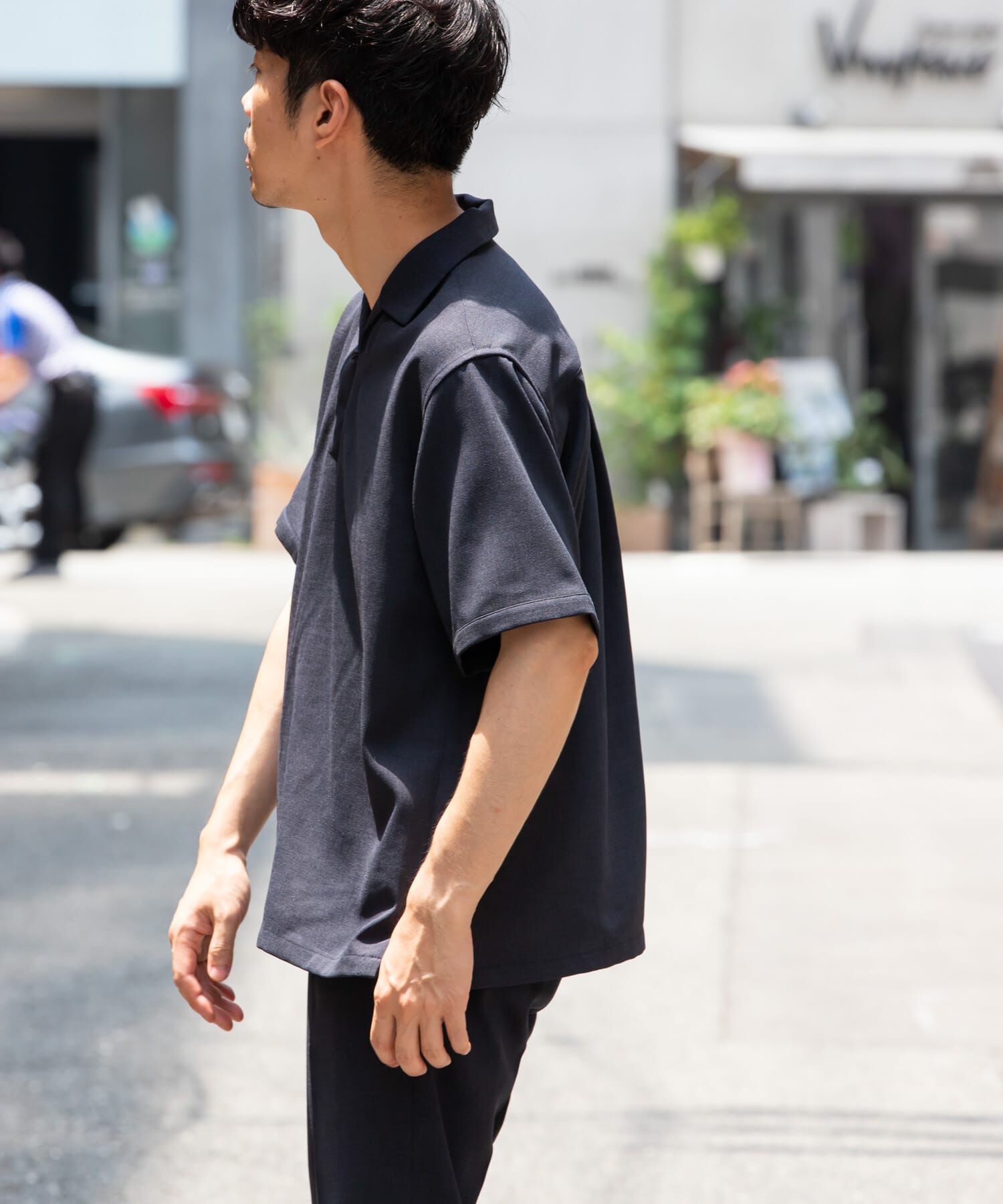 URBAN RESEARCH ROSSO「『WEB限定』『セットアップ対応』パナマ風スキッパーシャツ」|シャツ・ブラウス|