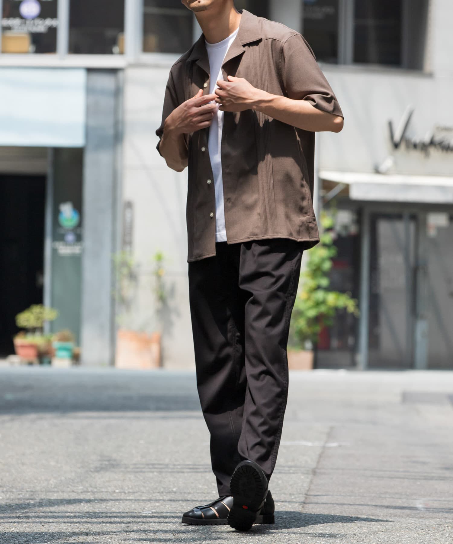 URBAN RESEARCH ROSSO「『WEB限定』『XLサイズあり』ウォッシャブルドライタッチ半袖シャツ」|シャツ・ブラウス|