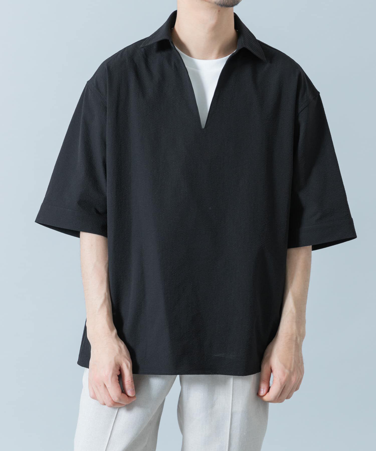 URBAN RESEARCH ROSSO「『WEB限定』『ｾｯﾄｱｯﾌﾟ対応/XLｻｲｽﾞあり』ｼｱｻｯｶｰｽｷｯﾊ 」|シャツ・ブラウス|