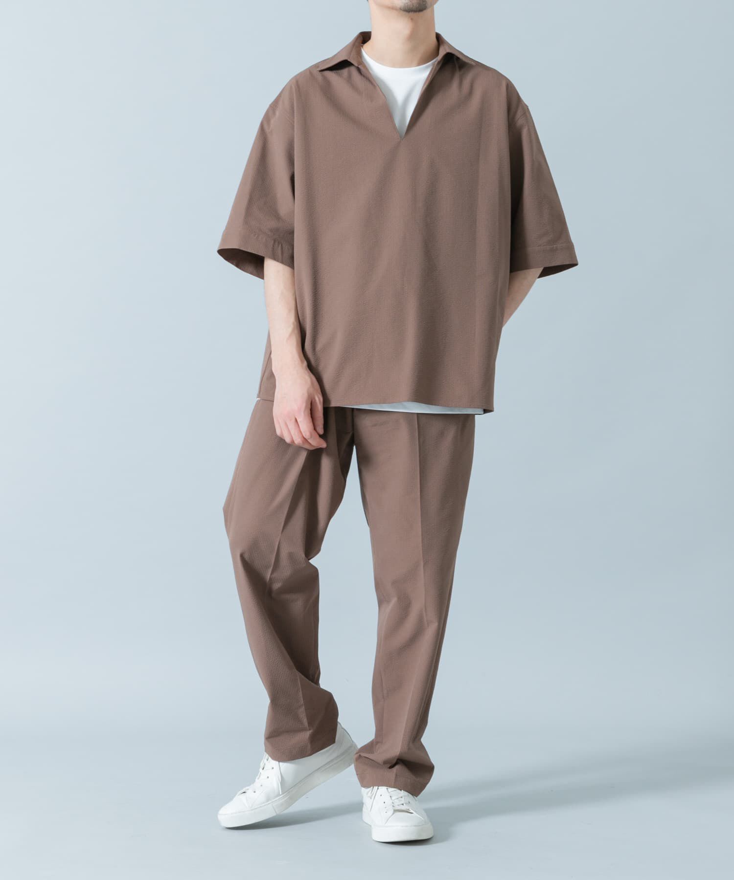 URBAN RESEARCH ROSSO「『WEB限定』『ｾｯﾄｱｯﾌﾟ対応/XLｻｲｽﾞあり』ｼｱｻｯｶｰｽｷｯﾊ 」|シャツ・ブラウス|