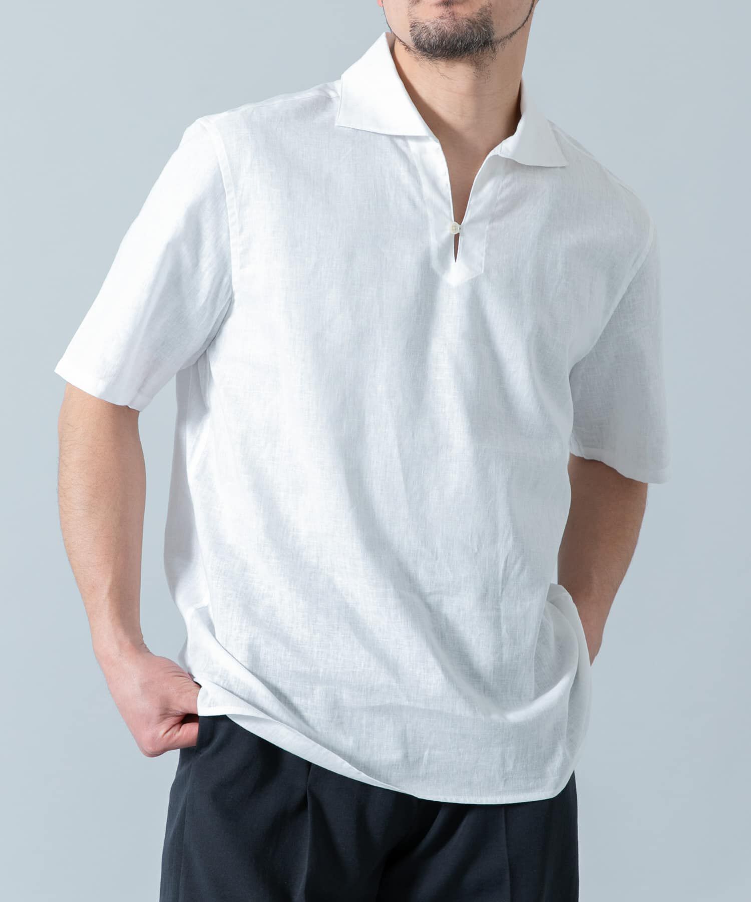 URBAN RESEARCH ROSSO「『XLサイズあり』リラックスコットンリネンスキッパーシャツ」|シャツ・ブラウス|