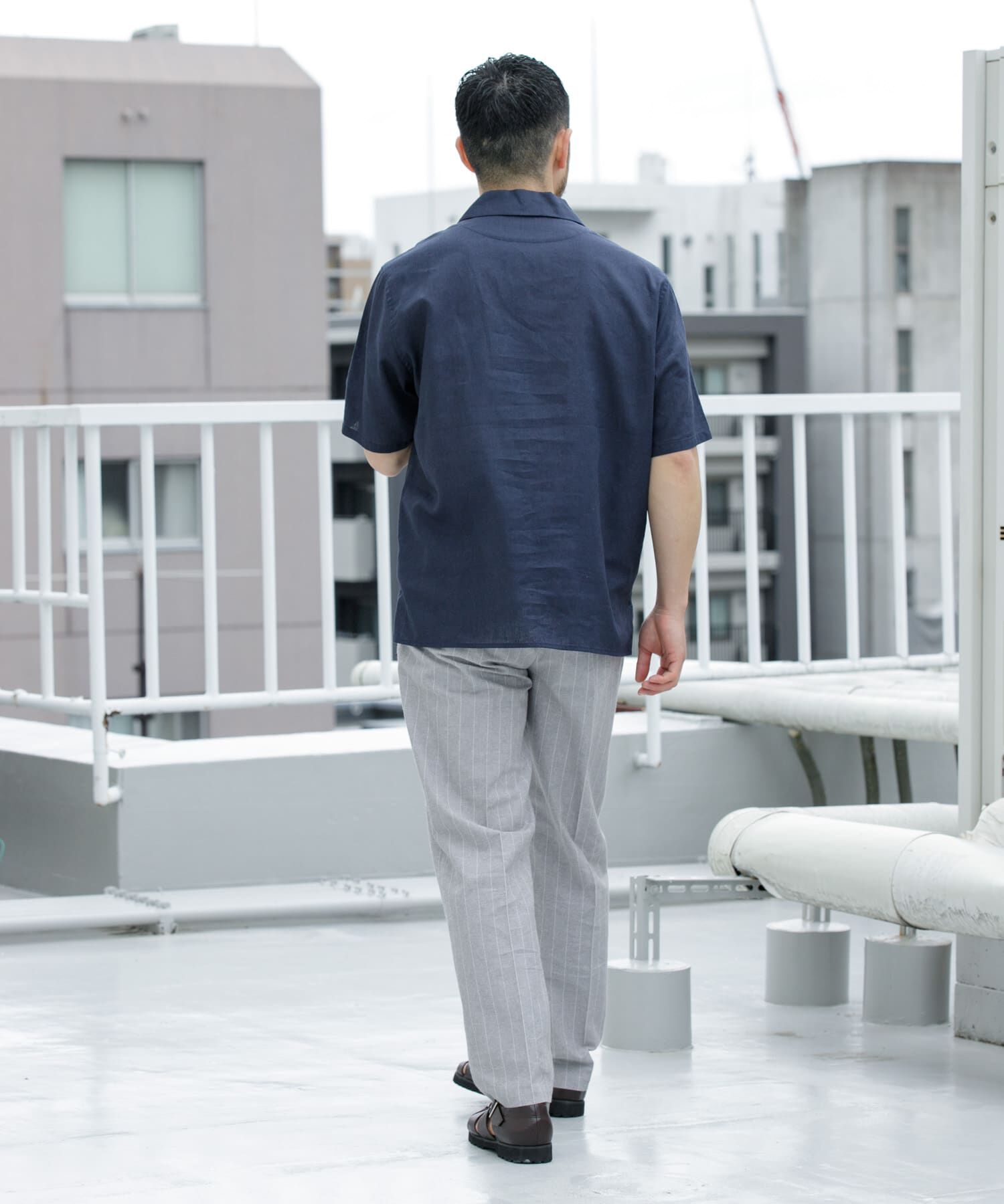 URBAN RESEARCH ROSSO「『XLサイズあり』リラックスコットンリネンスキッパーシャツ」|シャツ・ブラウス|