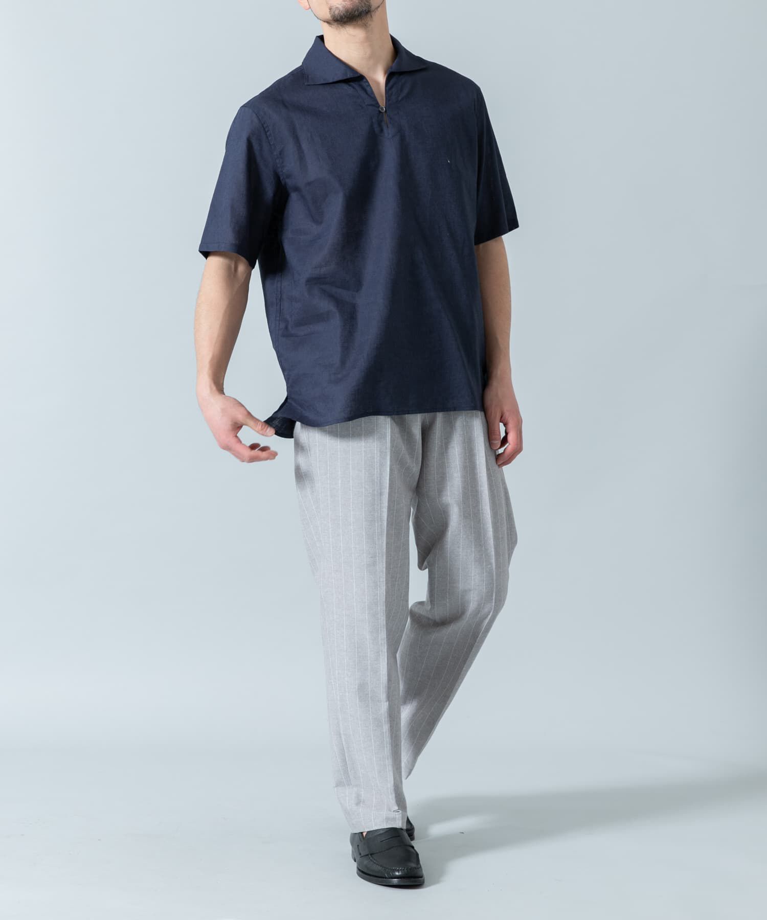 URBAN RESEARCH ROSSO「『XLサイズあり』リラックスコットンリネンスキッパーシャツ」|シャツ・ブラウス|