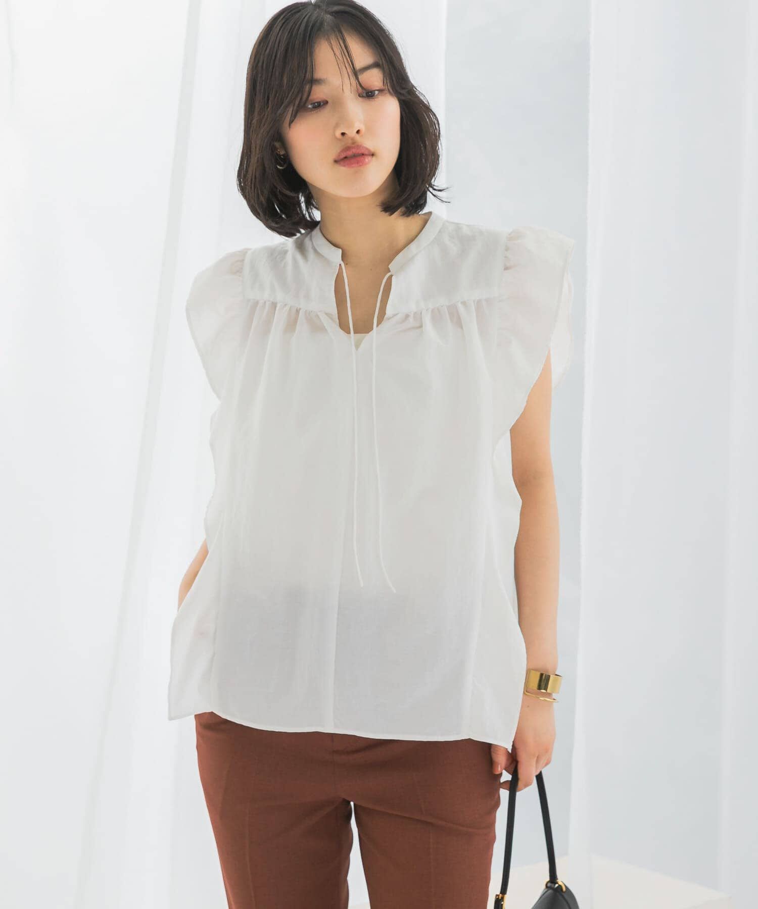 URBAN RESEARCH ROSSO「フリルブラウス」|シャツ・ブラウス|