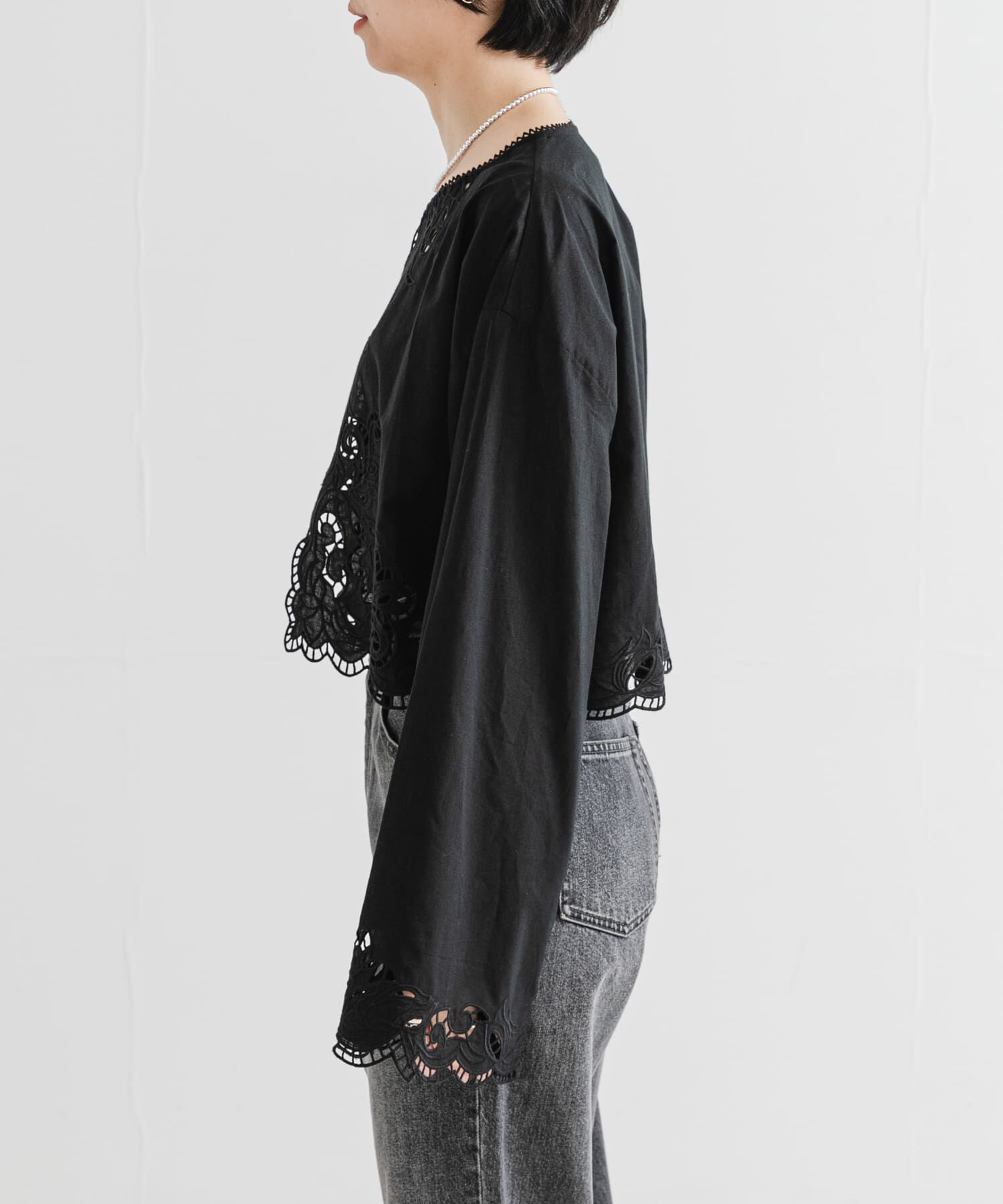 URBAN RESEARCH「カットワークレース刺繍ブラウス」|シャツ・ブラウス|