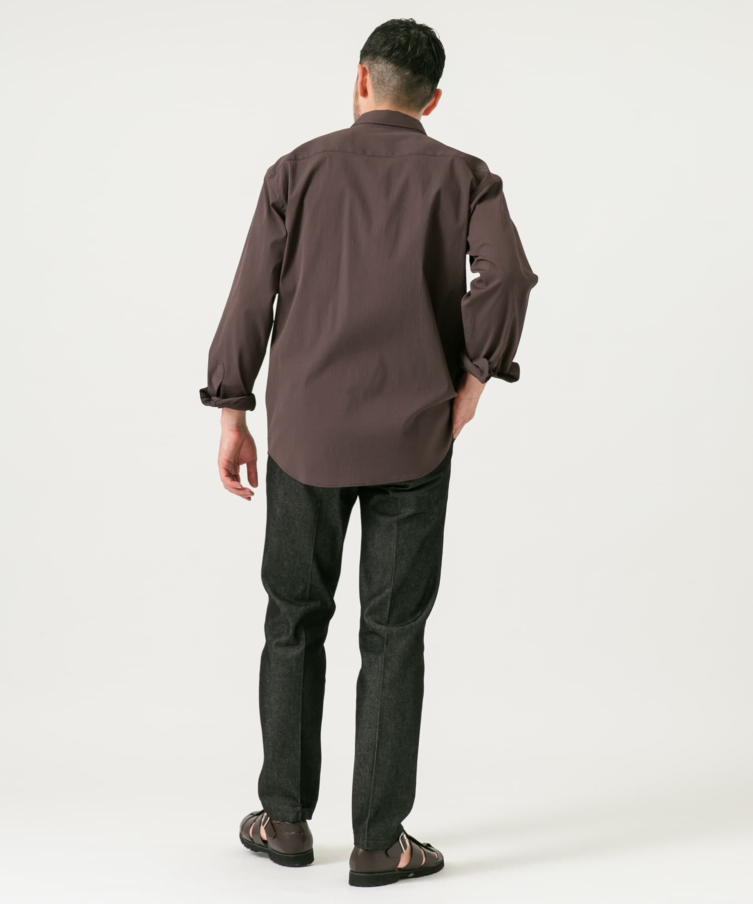 URBAN RESEARCH ROSSO「『XLサイズあり』ストレッチワッシャーロングスリーブシャツ」|シャツ・ブラウス|