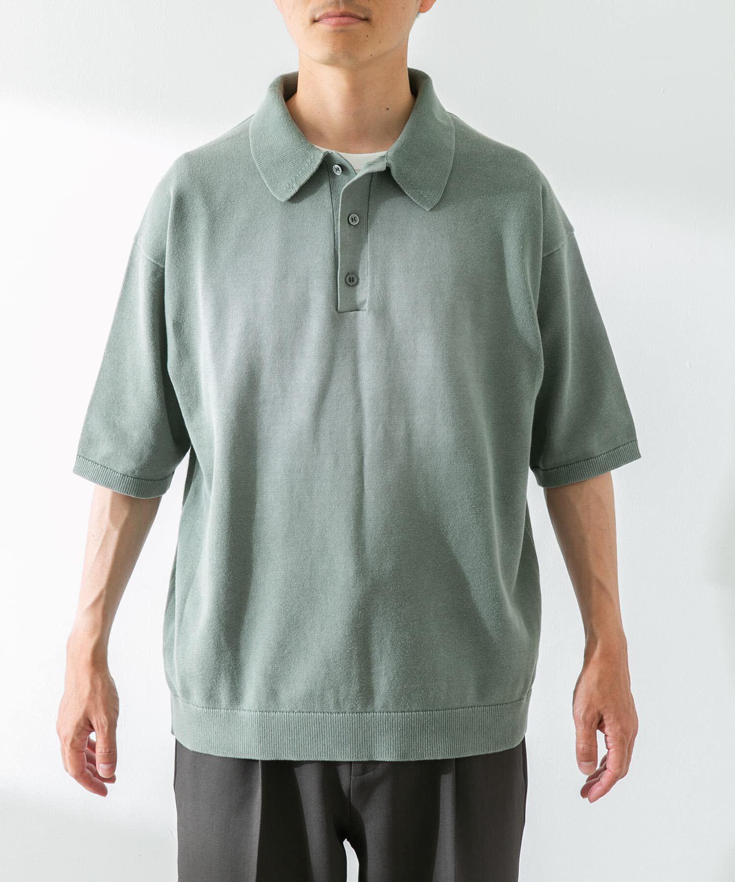 Sonny Label 「ピグメントニットポロシャツ」|ニット・セーター|