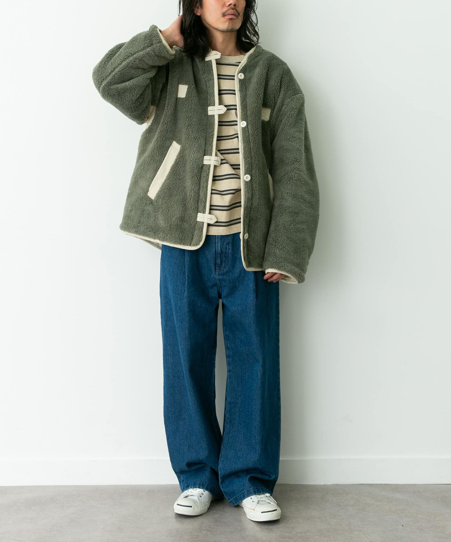 Sonny Label 「『別注』ARMY TWILL&times;Sonny Label　Reversible Jacket」|ノーカラーコート|