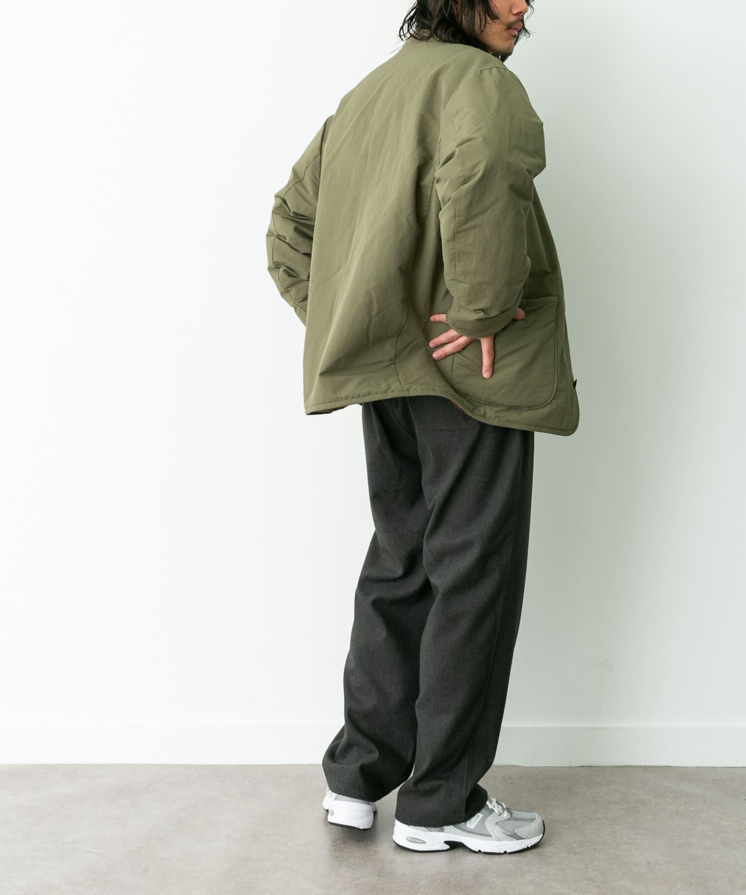 Sonny Label 「『別注』ARMY TWILL&times;Sonny Label　Reversible Jacket」|ノーカラーコート|