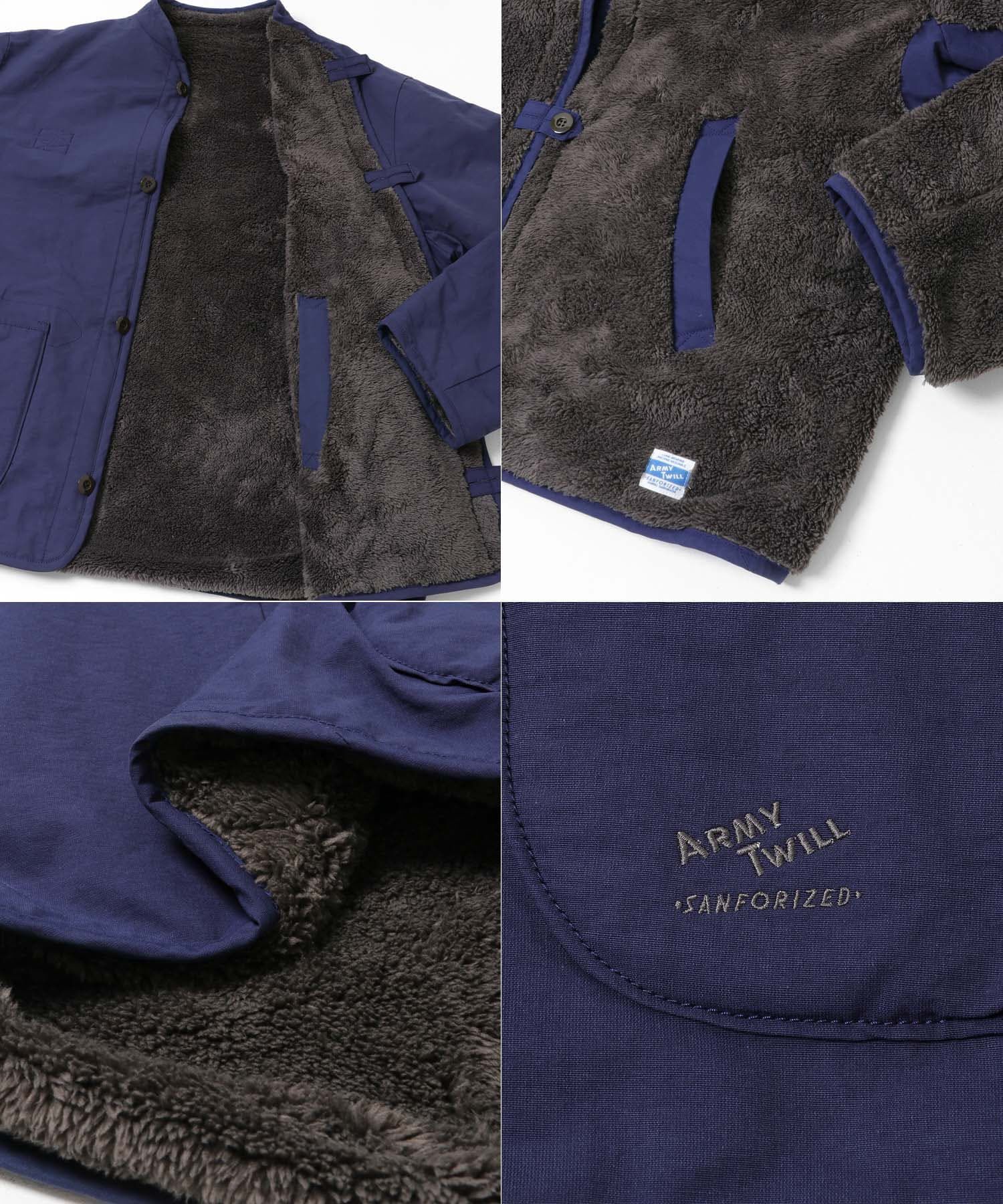 Sonny Label 「『別注』ARMY TWILL&times;Sonny Label　Reversible Jacket」|ノーカラーコート|