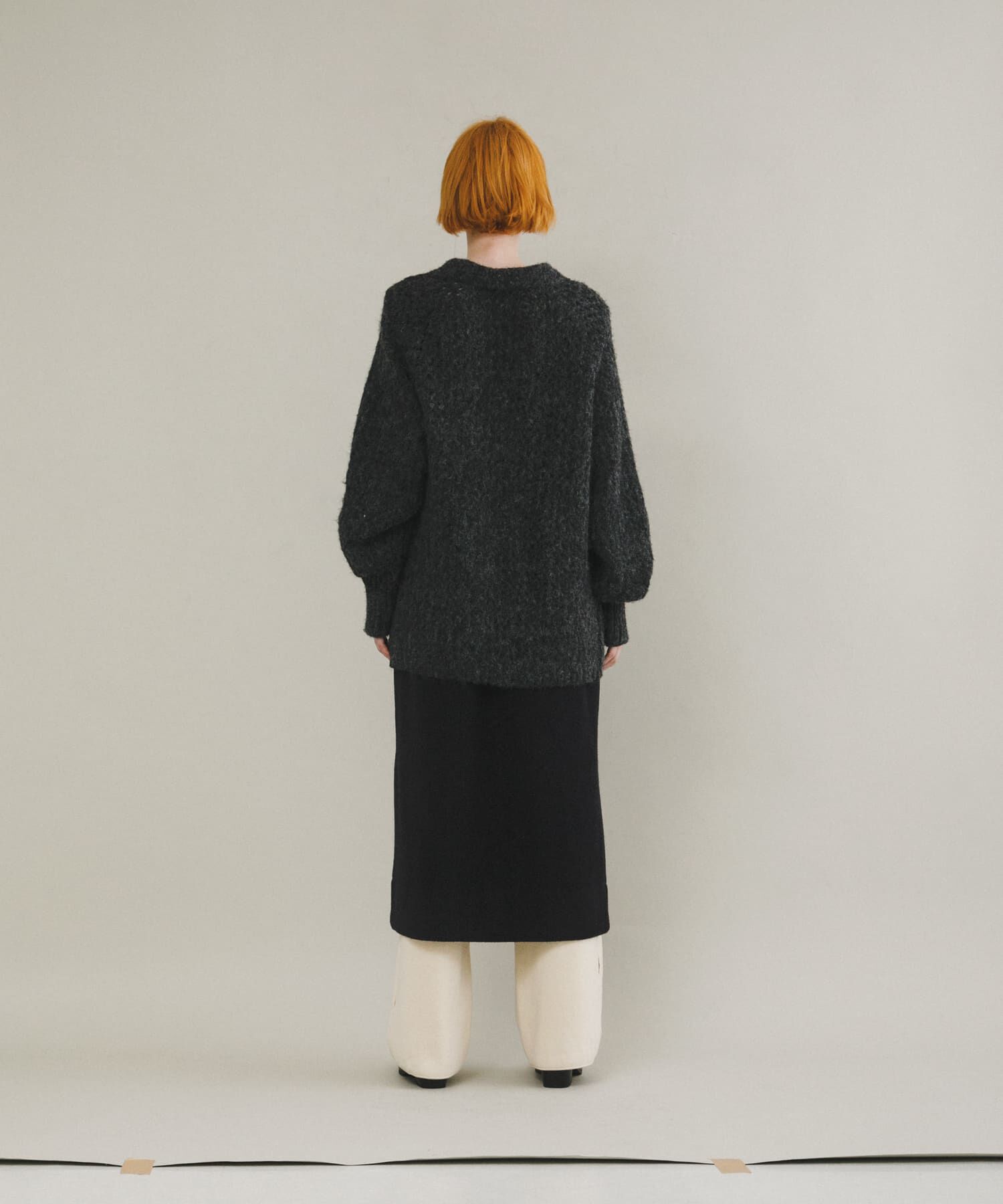 LAATO「mesh knit polo cardigan」|カーディガン|