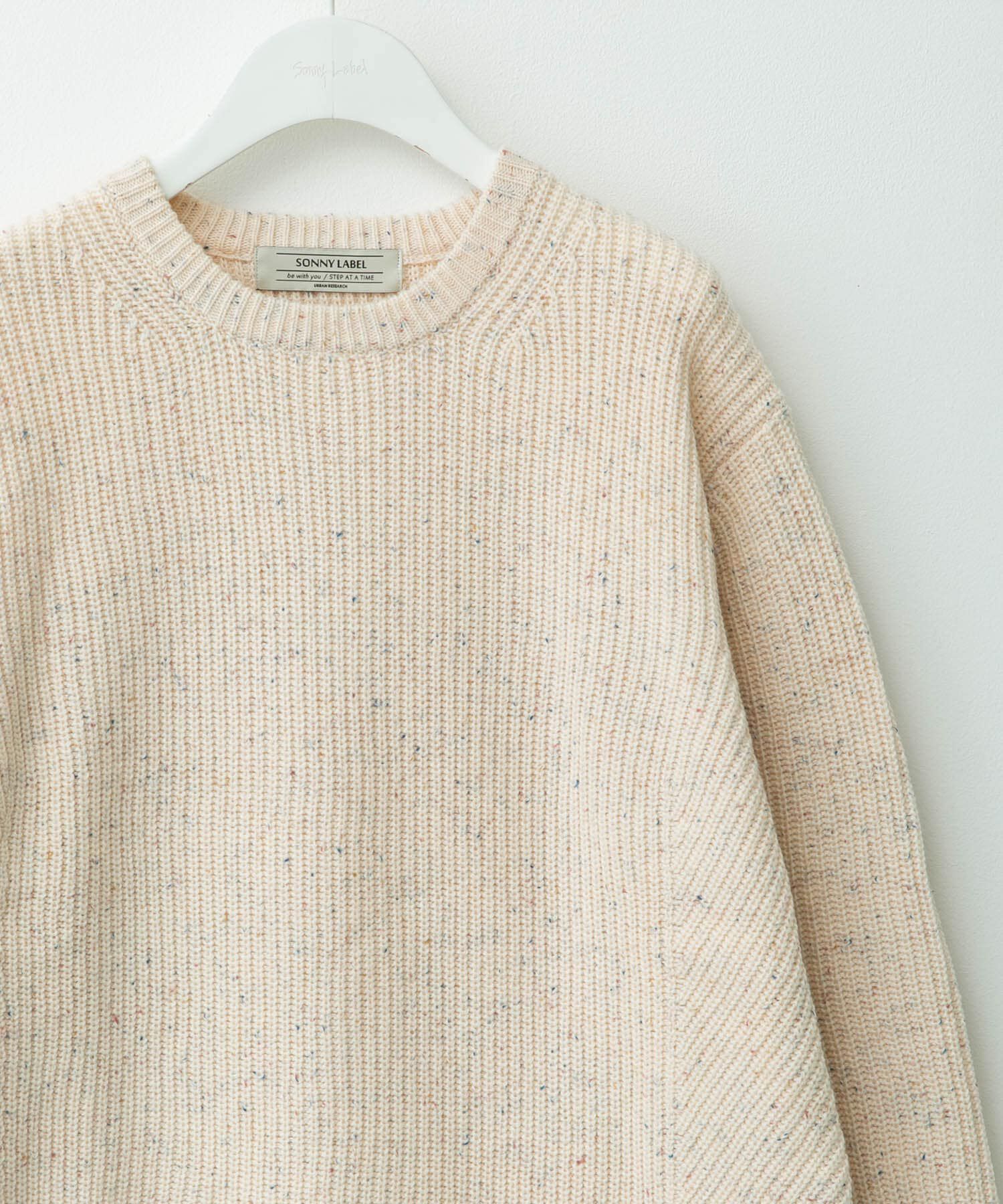 Sonny Label 「ウォッシャブルウール混クルーネックニット」|ニット・セーター|アイボリー