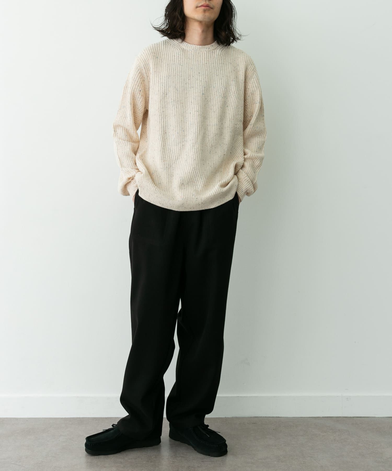 Sonny Label 「ウォッシャブルウール混クルーネックニット」|ニット・セーター|