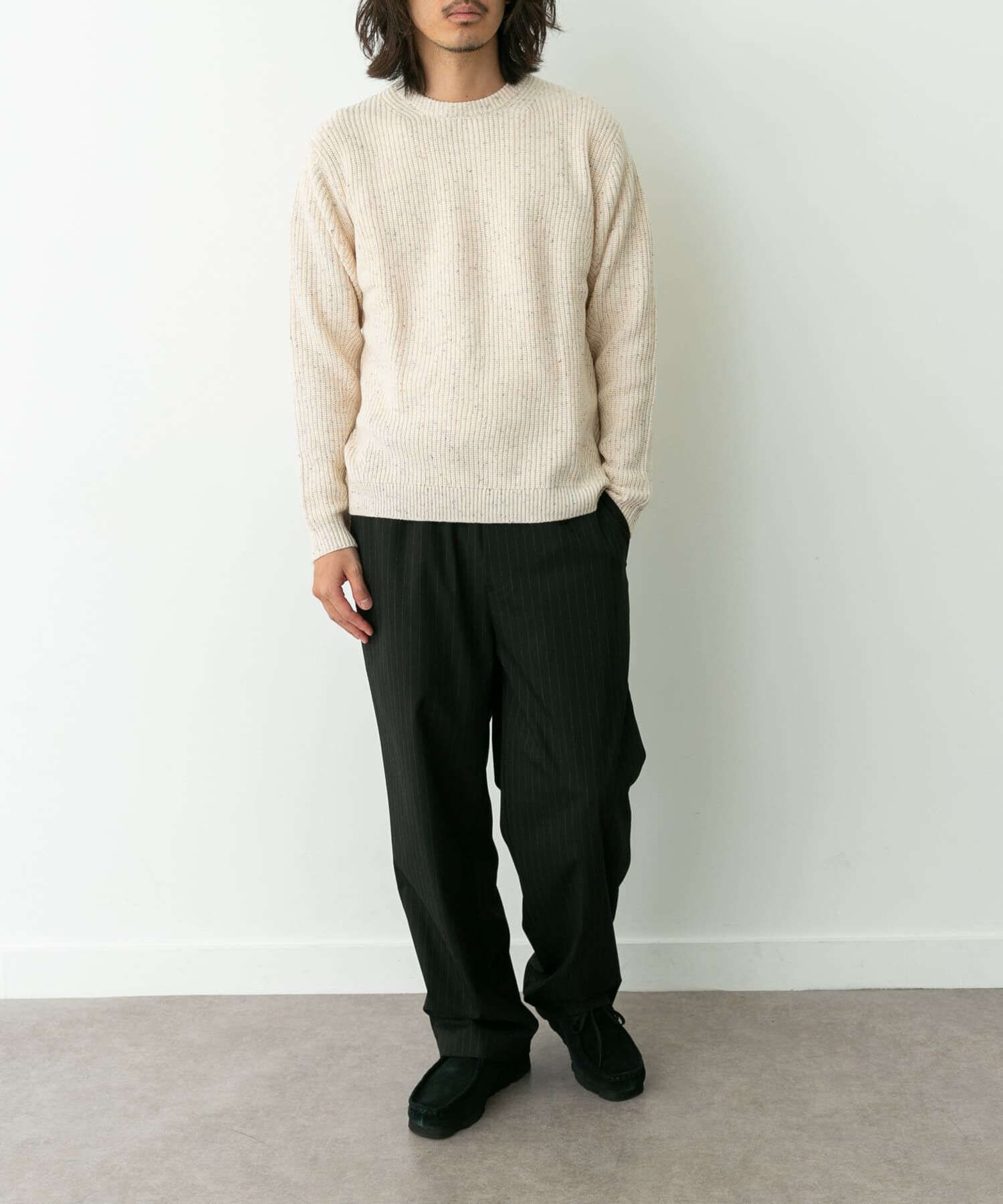 Sonny Label 「ウォッシャブルウール混クルーネックニット」|ニット・セーター|