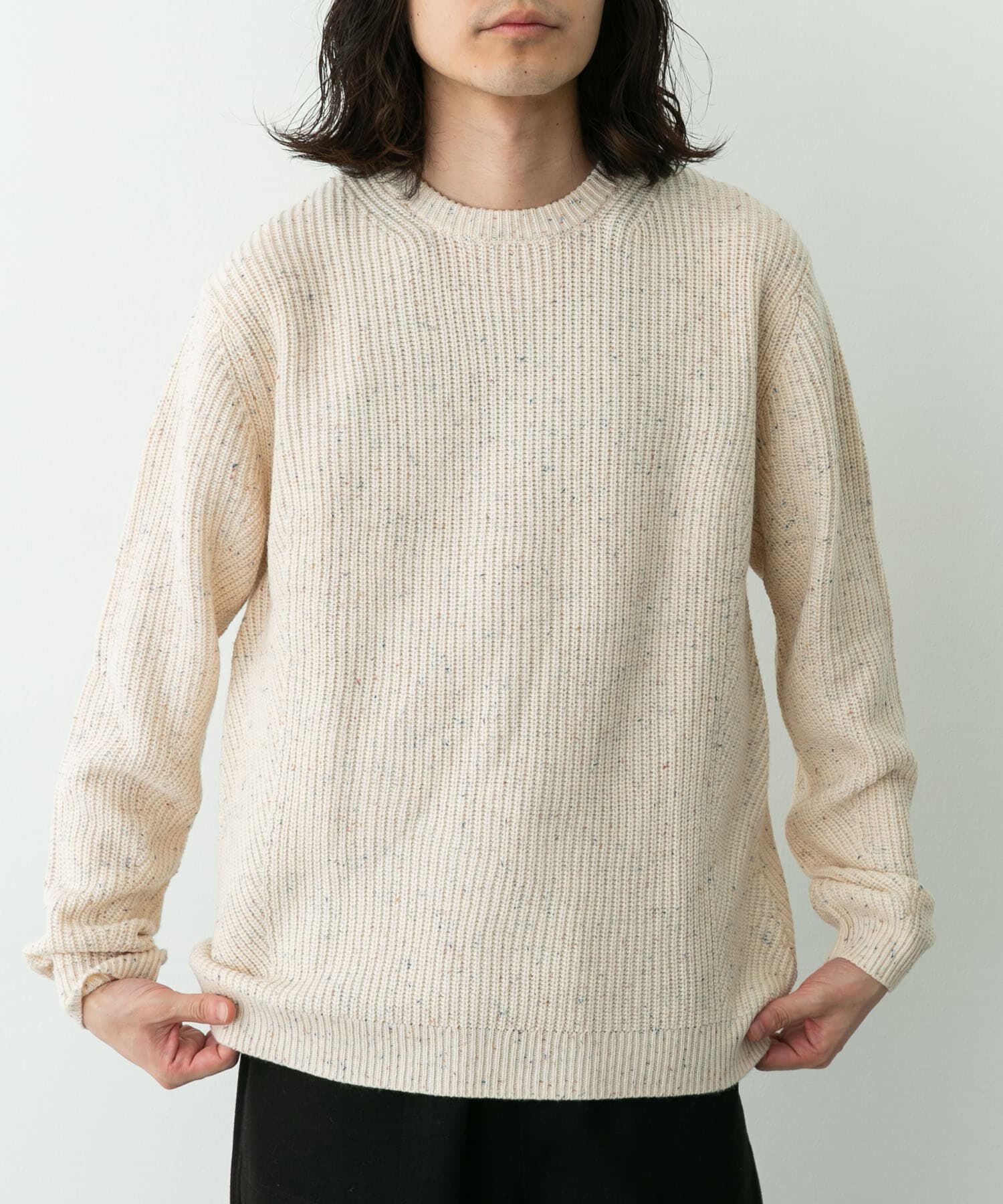 Sonny Label 「ウォッシャブルウール混クルーネックニット」|ニット・セーター|