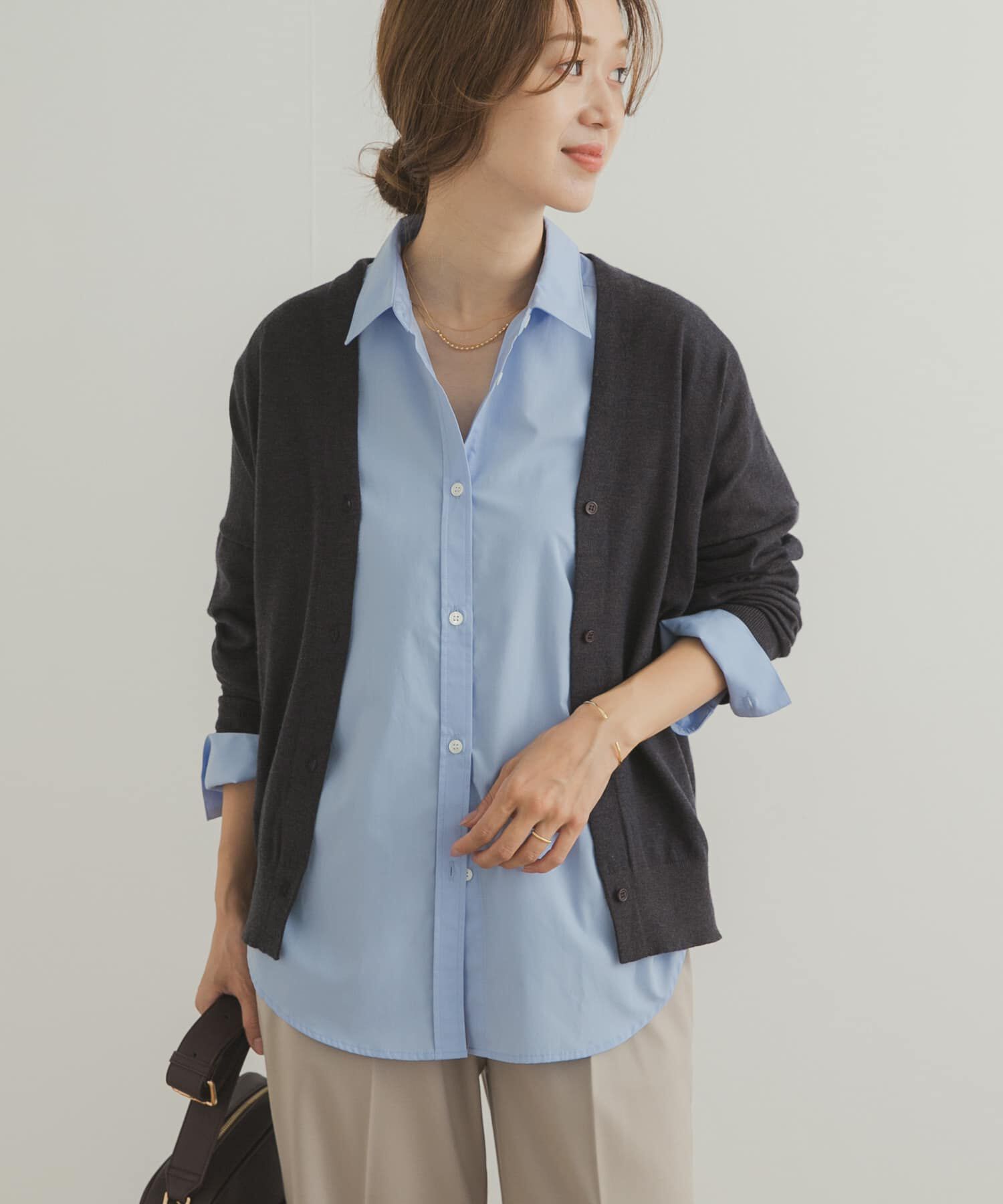 URBAN RESEARCH DOORS「Vネックソフトニットカーディガン」|ニット・セーター|