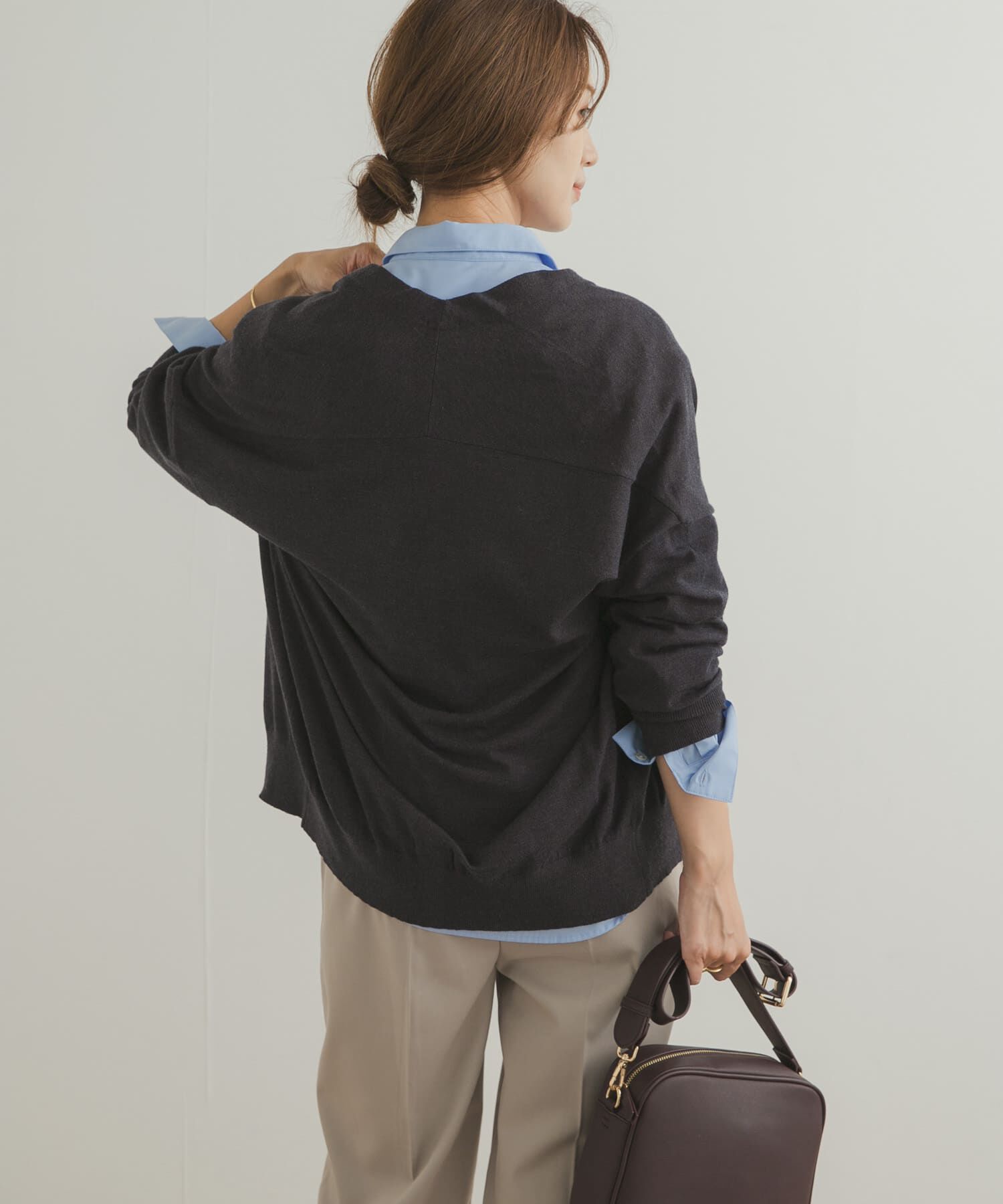 URBAN RESEARCH DOORS「Vネックソフトニットカーディガン」|ニット・セーター|