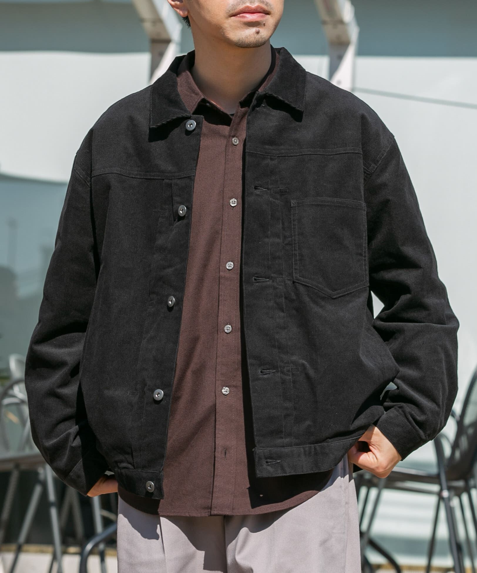 URBAN RESEARCH ROSSO「『XLサイズあり』リラックスコーデュロイブルゾン」|ブルゾン・スタジャン|